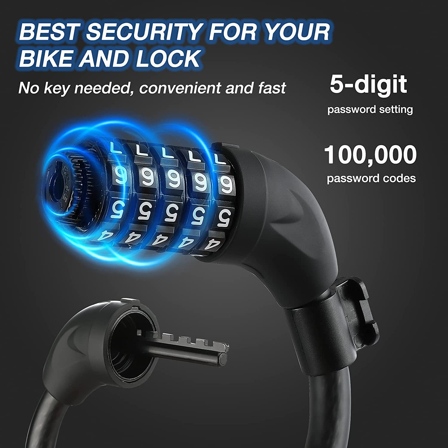 ValueMax 5 Ft Cable Bike Lock with Combination photo 5