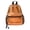 Orange, variant on Clear Backpack for Stadium Events, Heavy Duty Transparent Bookbag with Reinforced Strap, Large Capacity See Through Clear Bag