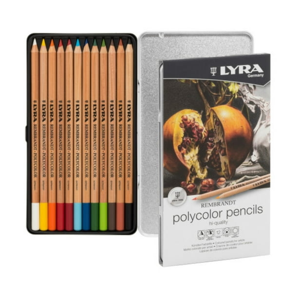 Lyra Rembrandt Polycolor Colored Pencil Set, 12-Colors - Walmart.com