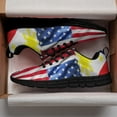thumbnail image 3 of Filipino American Flag Running Shoes Sneakers Mesh Black Size 12, 3 of 5
