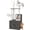 Misty Gray, variant on Favory Cat Tree with Litter Box Enclosure, 59-Inch Modern Cat Tower, 2-in-1 Condo with Scratching Posts, Washable Removable Cushion, Cloud White UPCT113W01