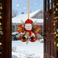 thumbnail image 5 of Noothes Christmas Wreath with Santa Snowman Figures Pre-Assembled Holiday Door Wall Hanging and Xmas Tree Ornament, 5 of 6