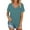 Green, variant on Tittly T Shirts for Women Tshirts Shirts Women's Spring V Neck Splice Ribbon Pocket Loose Casual Short Sleeve T Shirt Basic Tees Summer Tops Blue L