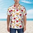 thumbnail image 6 of Picia Tulips Flowers Gentle Cotton Regular Fit Short Sleeve Casual Hawaiian Shirt for Men-3X-Large, 6 of 9