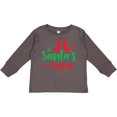 thumbnail image 3 of Inktastic Santa's Helper, Elf Shoes, Snowflakes, Christmas Boys or Girls Long Sleeve Toddler T-Shirt, 3 of 5