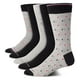 thumbnail image 1 of Calcetines de vestir Tommy Hilfiger, 5 unidades, ligeros, para hombre, color gris y negro, 1 of 6