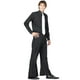 thumbnail image 1 of Pantalones campana negros talla grande para disfraz de los 70 de RG, 1 of 1