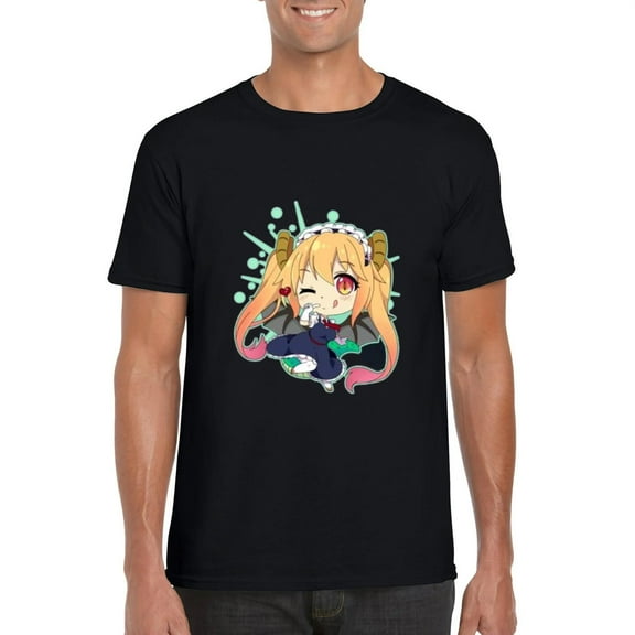 Tohru Dragon Miss Kobayashis Dragon Maid Anime Manga Cute T-Shirt, for men & women, up to size 5XL