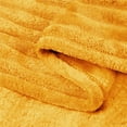 thumbnail image 6 of BEDELITE Fleece Blanket - 3D Ribbed Jacquard Yellow Throw Blanket Lightweight Warm Cozy Soft Fuzzy Blankets All Seasons Suitable 50x60 inches, 6 of 10