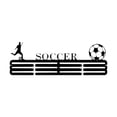 thumbnail image 1 of Pantalla de colgador de medallas con organizador de ganchos Hanging Trofeo Shelf Medaler para la de fútbol Race Fútbol Hombres Mujeres Regalo Estilo D, 1 of 8