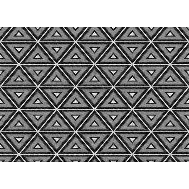 Ahgly Company Tapis d'Intérieur Lavables à la Machine, Rectangle de Transition Noir, 8' x 10'