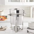 thumbnail image 2 of Winware - brasier de acero inoxidable de 15 cuartos con cubierta, 2 of 7
