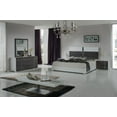 thumbnail image 2 of HomeRoots MDF, Glass, Veneer Italian Modern Grey Mirror, 2 of 2