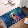 thumbnail image 2 of Hippie Shih Tzu Portrait oil painting Watercolor Tie-dye Vintage Doormat Lion Dog Lover Gifts Indoor Outdoor Welcome Mat - 00015, 2 of 5