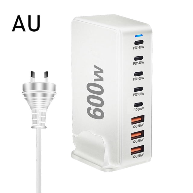 600W Gallium Nitride PD3.1 Desktop Charger Multifunctional USB Type-C 28V5A
