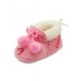 thumbnail image 6 of LEZZO Baby Girl Winter Warm Plush Half Boots Toddler Soft Sole Anti-slip Shoes for 0-18M, 6 of 6