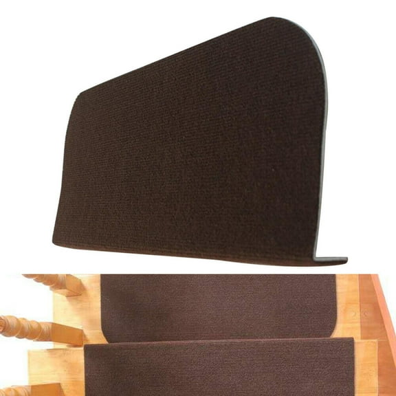 13pc Stair Treads Carpet Mats Step Staircase Non Slip Home Protection Cover Pads