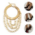 thumbnail image 3 of Hemoton 2pcs Anklet Bracelets Shoe Chain Decoration Layered for Heel Decor, 3 of 8