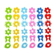 thumbnail image 3 of 6pcs Silicone Wine Glass Marker Creative Colorful Petals Design Sticker Sucker Mark Glass Identification Perfect for Parties (Random Color), 3 of 5