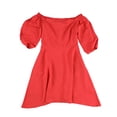 thumbnail image 1 of bar III Robe Évasée Ajustée pour Femmes, Rouge, 10, 1 of 2