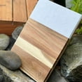 thumbnail image 5 of Marble and Acacia Charcuterie Board Set with Cheese Knives, 5 of 10