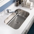 thumbnail image 3 of Houzer Medallion Designer  27 inch Stainless Steel Undermount Single Bowl Kitchen Sink with Strainer- MS-2700-1, 3 of 7