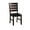 Cherry, variant on 2pcs Dark Oak Side Chairs With Metal . Rustic Elegance. Wood Frame. Comfortable Seating. Flared Leg Support Black Accent - Industrial Style For Your Space