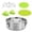 A, variant on Stainless Steel Flan Pan with Lid Compatible with Pressure Cooker Secure Lock Heat Resistant for Dessert Baking Kitchen Tool