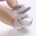 thumbnail image 5 of Yoyauz Baby Girl Mary Jane Shoes Anti Slip Rubber Sole Ballet Slippers Princess Dress Wedding Shoes Newborn Kids Shoes Toddler Shoes（0-12 Month）, 5 of 6