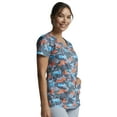 thumbnail image 4 of Dickies EDS Scrubs Top For Women V-Neck DK700, XS, Camo Flight, 4 of 7