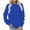Blue-Sweatshirts, variant on AGWOLF Crew Neck Sweatshirts for Women Casual Long Sleeve Tops with Pocket Comfy Solid Color Loose Pullover Tunic