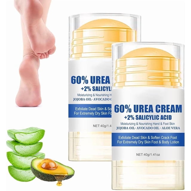 2025 Nuevo Crema Hidratante para Pies, Repara e Hidrata los Pies Secos y Agrietados, Exfoliating Moisturizing Foot Ointment, 40 ml (2) 2
