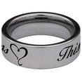 thumbnail image 4 of This Too Shall Pass Tungsten Carbide Ring, 4 of 9