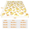thumbnail image 4 of Spring Chicks Throw Blanket Cute Easter Farmhouse Yellow Chick Chicken Blanket Cozy Soft Lightweight Flannel Plush Blankets for Bed Couch Living Room Sofa Chair,ch Chicks ch, 4 of 7