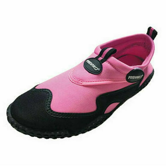 Fresko Slip On Women's Aqua Shoes L1282, Pink, 5 Medium US