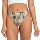 thumbnail image 1 of Balery Squirrels and Trees Tangas de Algodón para Mujer con Estampado – Ropa Interior Sexy, Transpirable, G-string-Small, 1 of 1