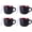 Red, variant on AmorArc Ceramic Soup Mugs with Lid, 24 oz Soup Cups with Hanlde for Coffee,Cereal,Salad,Noodles,Tea,Soup Bowls Cups,Microwave &Dishwasher Safe, Set of 4, Black with Vented lid