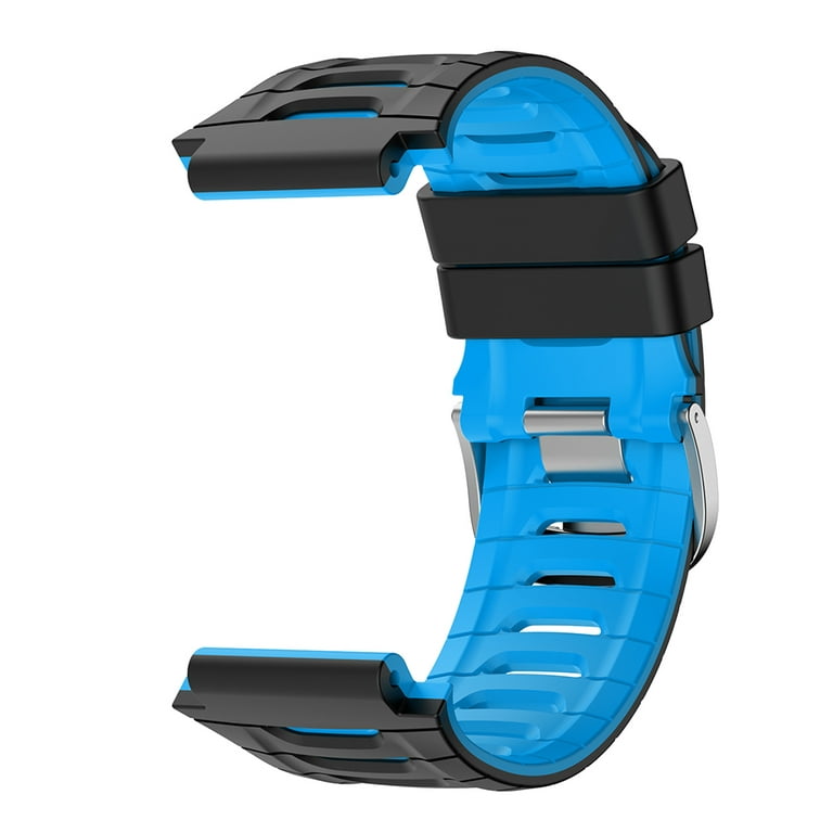 Ltesdtraw Silicone Strap Bracelet Watch Band for Garmin Forerunner 920XT  (Black Blue) 