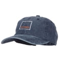 thumbnail image 2 of Wyoming with Map Outline Embroidered Washed Cotton Twill Cap - Navy OSFM, 2 of 5