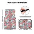 thumbnail image 4 of Daiia Cartoon Hearts Printed Car Floor Mats Set of 4, Durable Non Slip Auto Floor Carpet, Car Interior Carpets Proof Foot Pads Anti-Slip Cushion Automoetive Accessories, 4 of 6