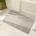 thumbnail image 3 of Bath Mat for Bathroom, Hwkond Bathroom Rugs, Soft And Absorbent Microfiber Bath Rugs, Non-Slip Shower Carpet, Machine Wash Dry, Bath Mats For Bathroom Floor, Tub And Shower,Gray,15.75x23.62in, 3 of 8