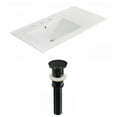 thumbnail image 1 of American Imaginations 25-in. W 3H4-in. Ceramic Top Set In White Color - Overflow Drain Incl. AI-23873, 1 of 7