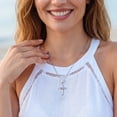 thumbnail image 2 of Beautlace Dainty Cross Necklace for Women,18K White Gold Plated Faith Minimalist Celtic Cross Pendant Christmas Mother's Day Christian Jewelry Gifts for Her Mom Wife, 2 of 11
