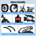 thumbnail image 6 of Deepower K2 Electric Bike for Adults, 20”x3 Fat Tire Ebike with 1200W Peak Motor,25MPH Max Speed, 720Wh Removable Battery Up to 55 Miles Range, Front Suspension,7-Speed Step-Thru Commuter Ebike, 6 of 8