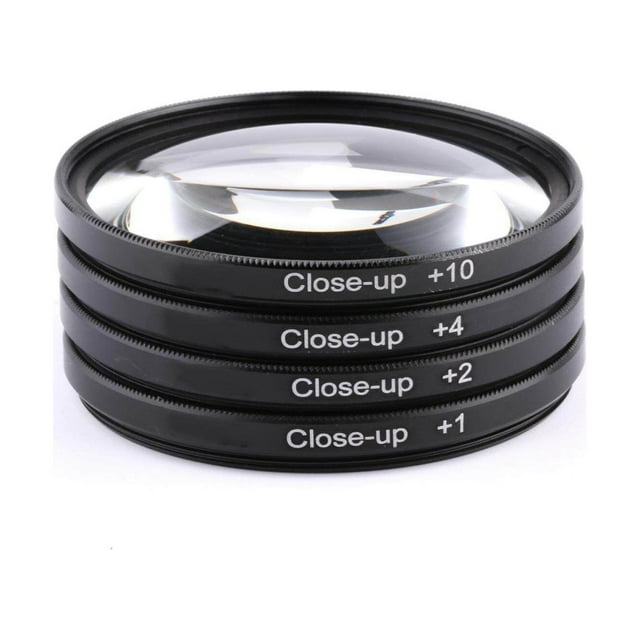 Baohd Close-up Filter Kit +1 +2 +4 +10 Lens Set for Digital Cameras 55mm