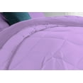 thumbnail image 5 of 3 Piece Luxury U Shape Pattern Comforter By D.N.G. BEDDINGS Set Premium Super Soft, 1000 Thread Count 100% Egyptian Cotton Oversized Super King Size Lilac Color, 5 of 9