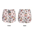 thumbnail image 3 of Rateoe Rose Flowers Printed 2 in 1 Women's Workout Shorts for Athletic Gym Running Shorts with Phone Pockets-Medium, 3 of 7