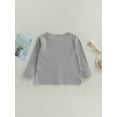 thumbnail image 4 of hirigin Toddler Boys Spring Autumn Cardigan Solid Color Long Sleeve V Neck Button Knitwear, 4 of 9