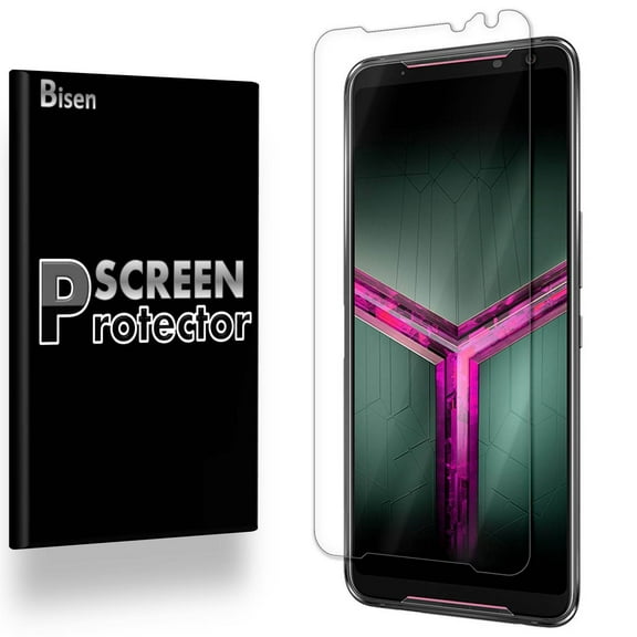 Fit ASUS ROG Phone II [2-Pack BISEN] Ultra Clear [Full Cover] Screen Protector, Anti-Scratch, Anti-Shock