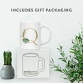 thumbnail image 4 of Koyal Wholesale Ceramic Coffee Mug, Exotic Tropical Monogram, Letter Q, 4 of 5